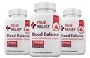 Zonata (3 Pack) True Relief Capsules, True Relief Blood Balance Premium Formula, 180 Capsules