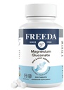 Freeda Magnesium Gluconate – Gentle & Highly Absorbable Magnesium for Bone, Nerve & Muscle Function – Vegan Magnesium Supplement (500 Tablets)