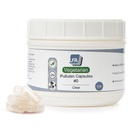 Size 0 Empty Capsules - Clear Vegan Pullulan - 500 Count Jar - Fits Capsule Filling Tray - Joined Vegetarian Caps Easy Snap for DIY Powder Supplement Pills - Certified Halal Kosher Tapioca