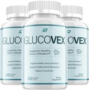 Glucovex Capsules – Glucovex Pills Advanced Formula, Natural Ingredients, Extra Strength for Health Support - 3 Pack - 180 Capsules