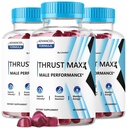 (3 Pack) Thrust Maxx Gummies - Official ThrustMaxx for Men Supplement Support, Premium Thrust Master Advanced Formula Performance and Energy, Thrust Max All Natural Gummy, 180 Gummies for 3 Months