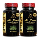 Saw Palmetto Extract 1000mg – Men’s Vitality Support - Traditional herb for Men - Support Normal Urination Frequency – 2 Bottles 200 Counts