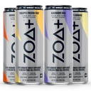 ZOA+ Pre-Workout Energy Drink, Variety Bundle - NSF certificado para el deporte con azúcar cero, soporte óxido nítrico, vitaminas B & D, ácidos aminoácidos y electrolitos - 48 pack