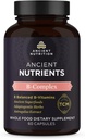 Ancient Nutrition Vitamin B Complex Supplement, 8 Balanced B-Vitamins, Supports Healthy Energy Levels, Adaptogenic Herbs, Enzyme Activated, Paleo & Keto Friendly, 60 Capsules