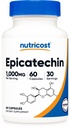 Nutricost Epicatechin (1,000mg) 60 Capsules - Vegan, Gluten-Free, GMO-Free, 30 Servings