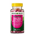 Spring Valley Extra Strength Hair Skin & Nails Collagen Support Softgels, 5000 mcg Biotin, 120 Count