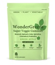 Super Greens Gummies with Probiotics & Multivitamins,Green Apple Veggie Gummies for Energy Gut & Immune Support Gummy 60 Count