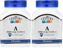 21st Century A 10, 000 I.U. Softgels, 110 Count (Pack of 2)