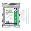 Empty Vegan Capsules Size 3 - Vegan Capsules Empty (1000 Count) Empty Capsules DIY Vegetable Capsule Filling