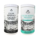 Mt. Capra Clean Minerals with Collagen Peptides and Clean Whole Protein + Minerals & Probiotics