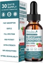 Glucosamina Chondroitin MSM Liquid Drops-w/Elderberry, Boswelia &Hyaluronic Acid-Extra Strength Joint Support Suplemento de Movilidad, Flexibilidad & Bones, Alta Absorción,60ml (2 fl oz)