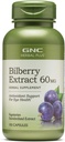 GNC Herbal Plus Bilberry Extract Supplement, Vegetarian, Supports Eye and Health, 100 Servings
