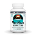 Source Naturals MitoNight® with Melatonin, Evening Care for Mitochondrial Repair* - 60 Capsules