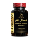 L-Lysine 500mg – Free Form Pure Amino Acid – Immune Daily Support – Plant-Based, Vegan, Non-GMO – 1 Bottle 100 Counts