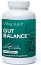 Plan Vital Gut Balance Suplemento del Dr. Bill Rawls - Advanced Digestive Health Support Formula w/Clinical-Grade Slippery Elm Bark, Berberine &amp; Dandelion Extract for Women &amp; Men (180 cápsulas)