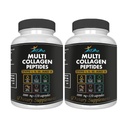 Collagen Multi Peptides Supplement, Types I II III X, 240 Capsules, 2-Pack