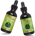 Go Nutrients Vitamin B12 2 oz " Liquid Chlorophyll 60 ml GMO Gratis, Vegan Friendly, Gluten Free, Soy Free, Liquid Chlorophyll Vegan Friendly B12 Sublingual Suplemento con 3000 mcg Methylcobalamin