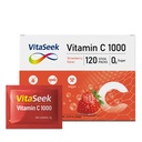 Vitamin C 1000mg Powder Packets Sugar Free Drink Mix Individual Serving Sticks Strawberry Flavors On The Go Immune Support for Adults 120 Count