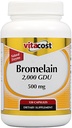 Vitacost Bromelain 2,000 GDU -- 500 mg - 120 Capsules