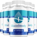 (5 Pack) Gluco Steady Capsules – Natural Blend Supplement Advanced Formula for Daily Health Support (300 Capsules)