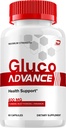 Gluco Advance Capsules – GlucoAdvanced Natural Blend Daily Health Supplement (1 Pack - 60 Capsules)