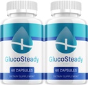 (2 Pack) Gluco Steady Capsules – Natural Blend Supplement Advanced Formula for Daily Health Support (120 Capsules)