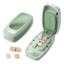 Portable Pill Cutter, 2026 Adjustable 1/2 1/4 Pills Cutter and Splitter for Multiple Pills, Pill Taker Household Gadgets, Accurate Centering Alignment Device (Green)
