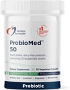 Diseños para Salud ProbioMed 50 - Probióticos para Salud Digestiva - 10 Strains with Lactobacillus acidophilus Probiotic + Lactobacillus rhamnosus - Gut Health + Immune Support Supplement (30 Caps)