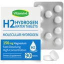 H2 Molecular Hydrogen Water Tablets - Hydrogen Tablet for Drinking Water, High Potency H2 Formula, Antioxidant Support, Fast Dissolving Hydrogen Water Enhancer, 90 Tablets (Unflavored)