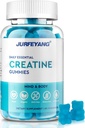 NutraBits Creatine Monohydrate Gummies, 5g Creatine Monohydrate Por Serving - No Sugar o Colores Artificiales, Vegan & Halal - Blueberry Flavor - 60 Gummies