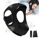 Forzacx Anti Snore Chin Strap - Breathable Chin Strap Snoring Solution, Effectively Reduce Snoring, Non-Stick Hair, Don't Fade - Black