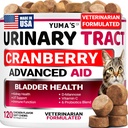 Cat Urinary Tract Health - Cranberry Supplement for Cats - Promotes Healthy Digestion & Normal Bladder Function - Probiotics - Vitamins and Food Supplements - Immune & Multivitamin Support Chews