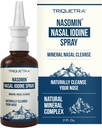 Nasomin® Iodine Nasal Spray – Limpia tus pasos nasales – Iodine &amp; Fulvic Acid Blend – 150+ Usos Por Botella – 100% Natural Mineral Formula – (2 oz. Botella + Nasal Sprayer)
