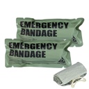 6" Israeli Style Emergency Bandage, Compression Trauma Wound Dressing, Combat Tactical First Aid Kit IFAK Supplies, 2 Count