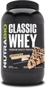 NutraBio Classic Whey Protein Powder- Full-Spectrum Amino Acid Profile - No Fillers, Colores Artificiales, Preservadores - Indice bajo de Glicemia - (Chocolate Peanut Butter, 2 libras)