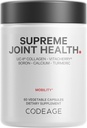 Codeage Supreme Joint Health, UC-II Collagen Capsules Tipo II, VitaCherry Sport Cherries, Boron, Calcium Fructoborate, Hyaluronic Acid, Turmeric, Bromelain &amp; Boswellia Supplement, Non-GMO, 60 Count