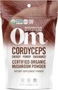 OM MUSHROOM SUPERFOOD Cordyceps Organic Mushroom Powder, 3.5 Ounce, 50 Servidores, Energía, Energía, Estabilidad y Resistencia, Suplemento Superalimentario para el Desempeño Deportivo
