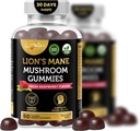 Aamatec Life Mushroom Gummies for Adults ← 10 Mushroom Complex with Lions Mane Reishi Chaga & Cordyceps Mushroom ANTE Brain, Immune & Energy Support ← Raspberry Flavor