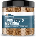 Elementos tercos Turmeric " Moringa 200 Capsules, Puro " Undiluted, No Additives