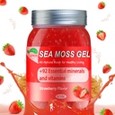Sea Moss Gel,Organic Raw Irish Seamoss Gel Advanced Superfood,Inmune and Digestive Support,Vitamin and Minerals Supplement(Strawberry,18.5OZ)