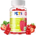 Pets Purest Glucosamine Chondroitin Gummies with MSM & Elderberry Extra Strength - Joint Support, Antioxidant Immune Support Supplement for Adults, Men &amp; Women. Fresa