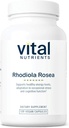 Vital Nutrients Rhodiola Rosea ← Rhodiola Suplemento para la energía saludable, la memoria y el apoyo al estrés ← Gluten, Dairy, Soy Free ← Non-GMO ← 120 Capsules