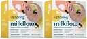 UpSpring Milkflow Immune Support Breastfeeding Supplement Drink Mix Fenugreek-Free, Moringa ← Elderberry Lemonade Flavor Silencio Lactation Supplement to Support Breast Milk Supply latitud 2 Pack