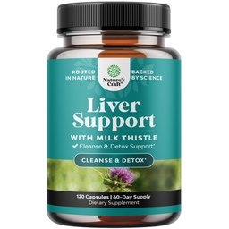 Natures Craft Liver Cleanse Detox &amp; Repair 120 Capsules - Herbal Liver Support Milk Thistle Suplemento - Silymarin Milk Thistle Suplementos con Dandelion Root, Choline, Beetroot & Artichoke Extract