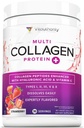 Multi Collagen Peptides Powder for Women - Hidrolyzed Flavored Collagen Powder for Women with Types I II III V & X Vitamin C & Hyaluronic Acid for Hair Skin and Nails (Strawberry) - 30 Servings