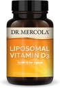 Dr. Mercola Liposomal Vitamina D3 - Ayuda Corazón, Hueso & Immune Salud - 10,000 UI Por Serving - No-GMO, Soy Gratis &amp; Gluten Gratis - 90 Capsules (90 Serviciones)