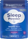 Dream Water Sleep Aid, Powder; GABA, MELATONIN, 5-HTP, Snoozeberry, 60 Cuenta