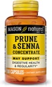 MASON NATURAL Prune Senna Concentrate, Natural Vegetable Laxative for Regularity and Supports Bowel " Funciones Digestivas, 100 cápsulas