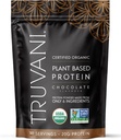 Truvani Vegan Pea Protein Powder Silencio Chocolate ← 20g Org Orgánica Proteína basada en plantas Silencio 10 Servings ← Keto TENIDO Gluten &amp; Dairy Free ANTE Bajo Carb