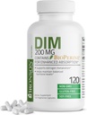 Bronson DIM Suplemento 200 MG Diindolymethane with BioPerine for Enhanced Absorption, Estrogen Metabolism & Maintains Balanced Hormone Levels, 120 Vegetarian Capsules